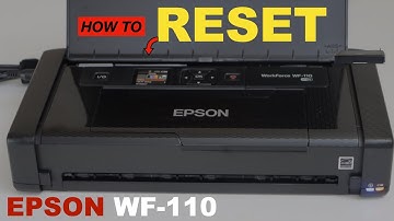 Epson WorkForce WF-110 Printer Reset To Factory Setting.