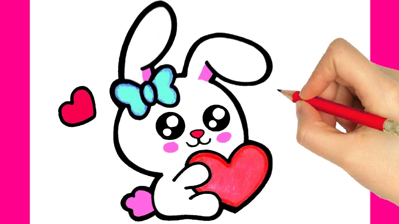 HOW TO DRAW AN EASTER BUNNY EASY DRAWING EASY AND FOFO - Drawing to Draw 