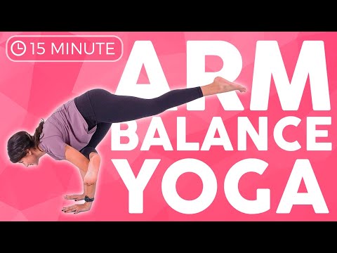 15 minute Intermediate Power Yoga | Arm Balances: Crow & Flying Pigeon
