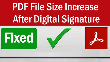 Electronically Signing PDF File Increases File Size | How To Limit PDF File Size While Affixing DSC