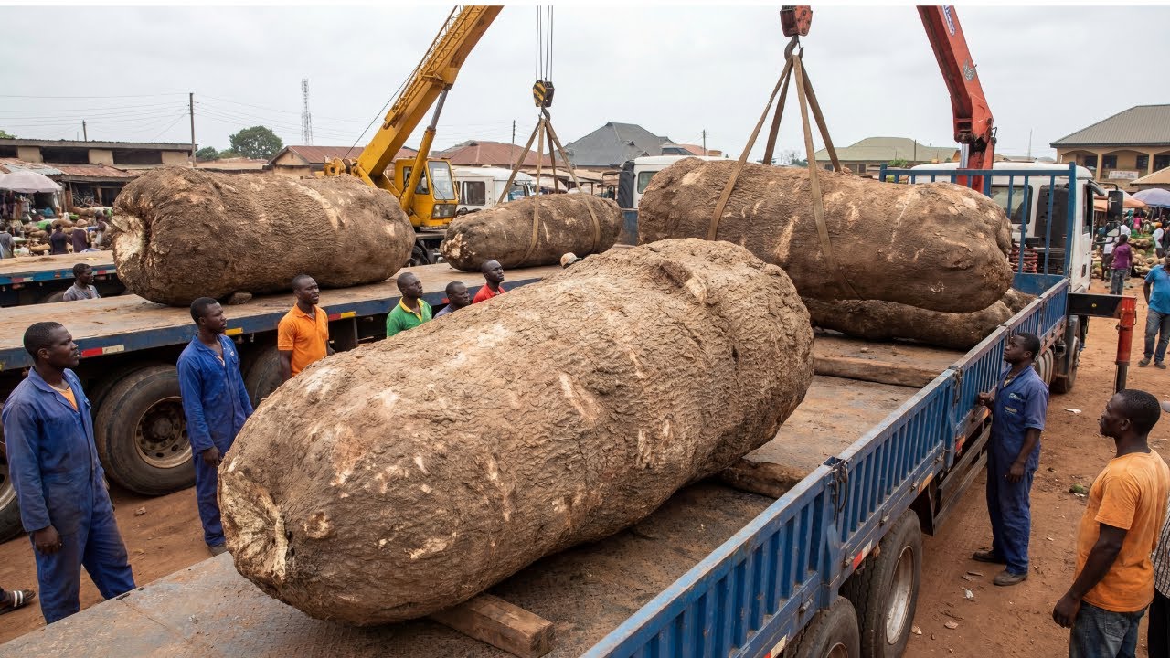 Inside the Yam Flour & Chips Factory – How Yams Become Long-Lasting Food Products (Full Process)