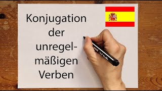 Spanisch: Unregelmäßige Verben im Präsens | Presente (Konjugation, Regeln): e-ie, o-ue, u-ue, e-i
