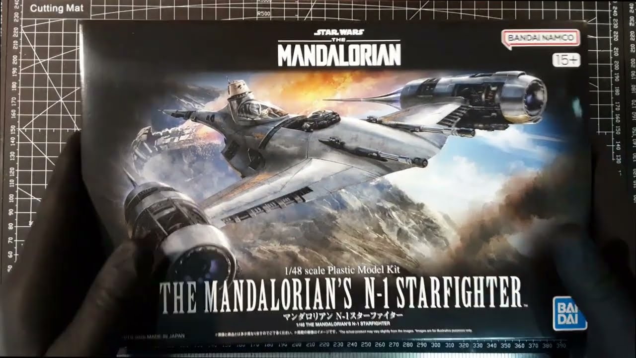 New Bandai 1/48 scale - The Mandalorians N-1 Starfighter -Model Kit Review