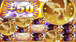 GIANT COINS ➤ EXTRA WILDS ➤ BUFFALO CHIEF BONUS PAYS BIG