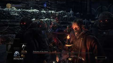 Dark Souls III SL1 NG+7 Deacons of the Deep (no sprinting/rolling/blocking/parrying/hit/aux)