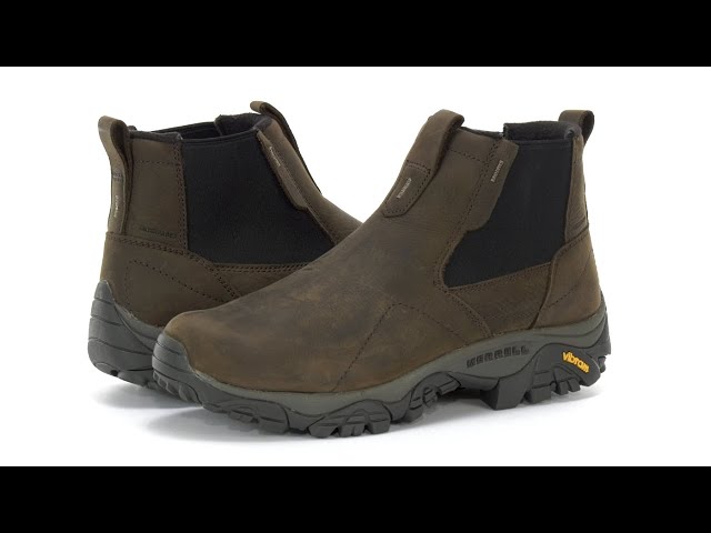 Merrell Men's Moab Adventure Polar Brown Waterproof Chelsea Boots