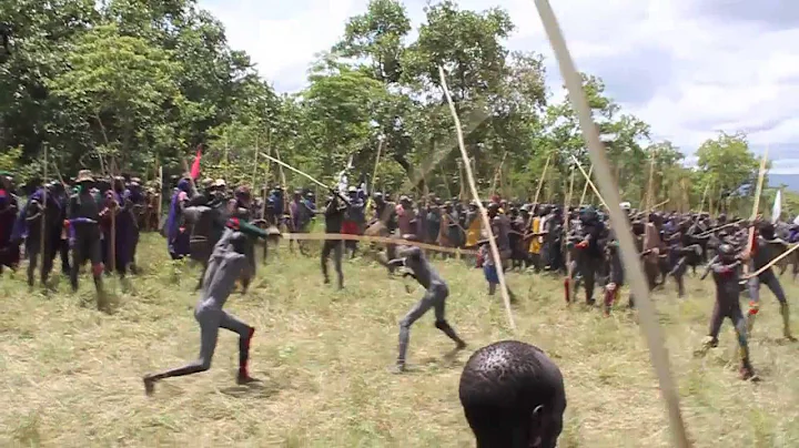 Donga Fight: Authentic Donga stick fight in the Omo, Ethiopia