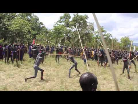 AFRIPICS - Stick fighting demonstration by Zulu men at the