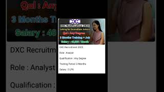 DXC Recruitment 2025 #apemployees#youtubeshorts#job #shortsfeed#shortsviral#shortvideo