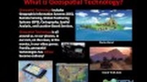 Introduction to Geospatial Science & Technology (GIS&T): Part II: Components of GIS&T