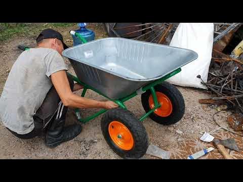 Тачка Садовая с Леруа Мерлен усиленная за 4200 рублей - YouTube