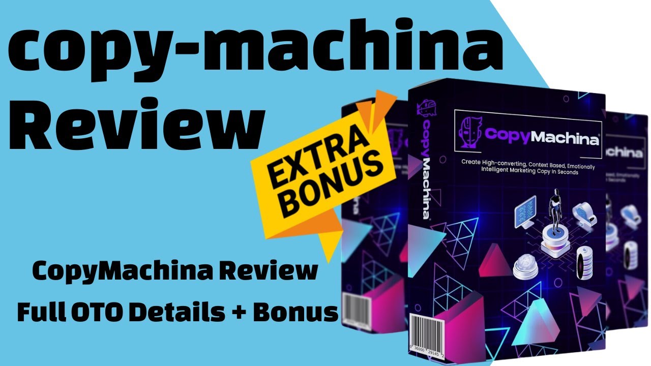 CopyMachina Review / 10x Your Sales In 10x Less Time / CopyMachina Review Full OTO Details + Bonus