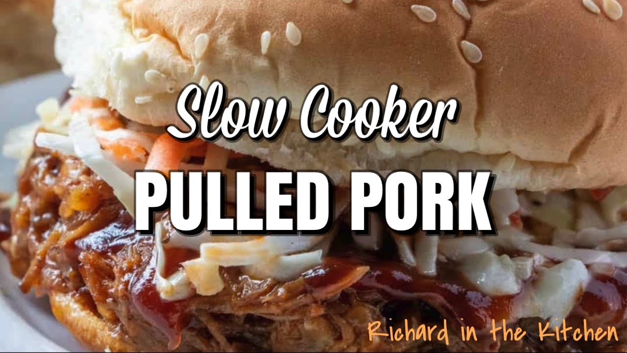 EASY BBQ PULLED PORK - Slow Cooker Method - YouTube