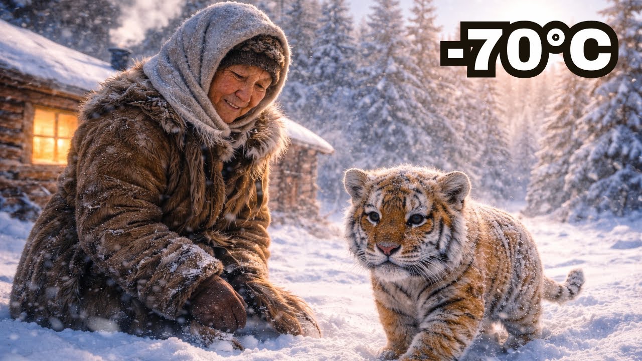 She Saved a Freezing Tiger Cub Then Something Incredible Happened at Her Door ❄️🐅