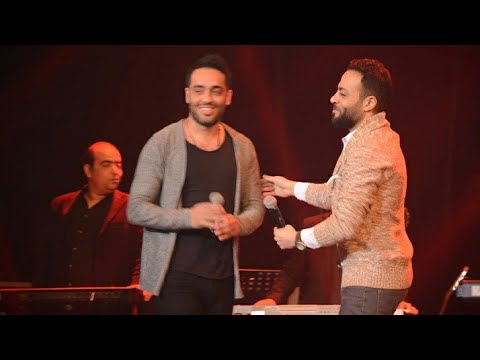 الاصدقاء تامر عاشور ورامى جمال واجمل اغنيه بصوت الاتنين