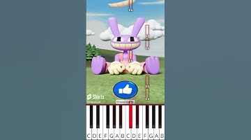 How many times Jax catch motion? The Amazing Digital Circus (@ssielstudio) - Octave Piano Tutorial