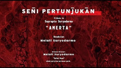 BWCF 2020 - Hari 1- PERTUNJUKAN TRIBUTE TO Suprapto Suryodarmo & Ajip Rosidi