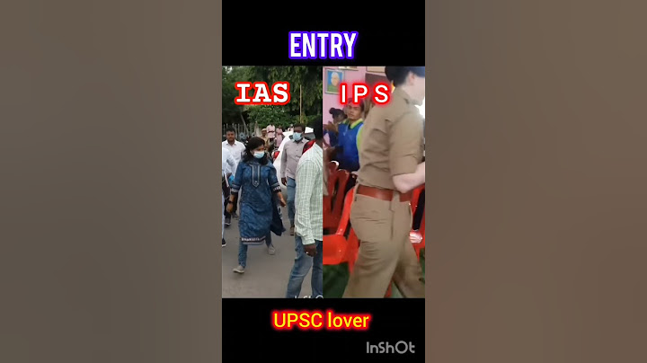 IAS officer entry V/S IPS officer entry 🔥🔥 attitude UPSC motivational short #ias #ips #upsc