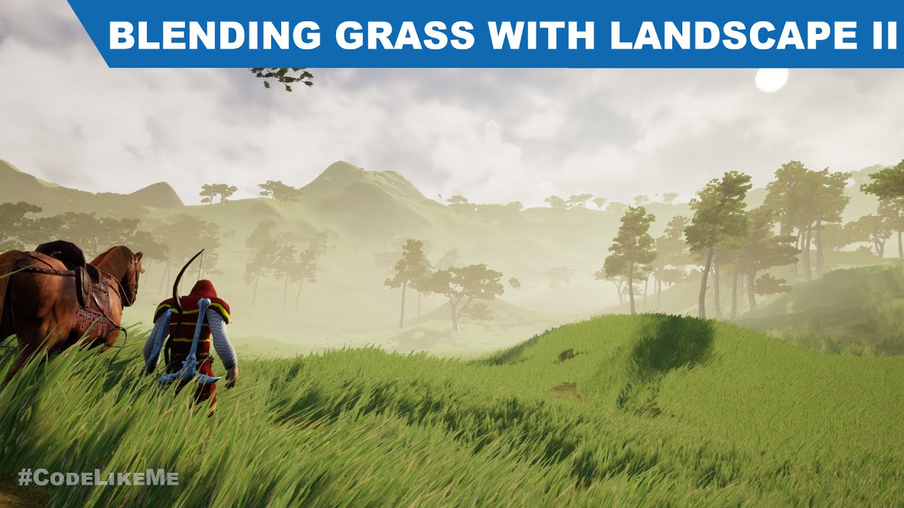 Unreal Grass Color Blending with Landscape II - UE4 Tutorials 