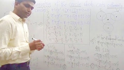 [18] Equation of a circle  cuts orthogonally three circles [Circle || 2D Analytical Geometry ]