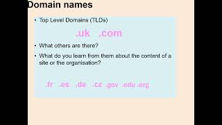 Internet and world wide web basic key terms