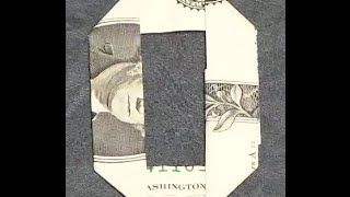 Fold Origami Dollar Bill Alphabet Letter O