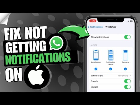 🔔 How to Fix Not Getting WhatsApp Notifications Unless Open App on iPhone | 📱 Alerts Not Working