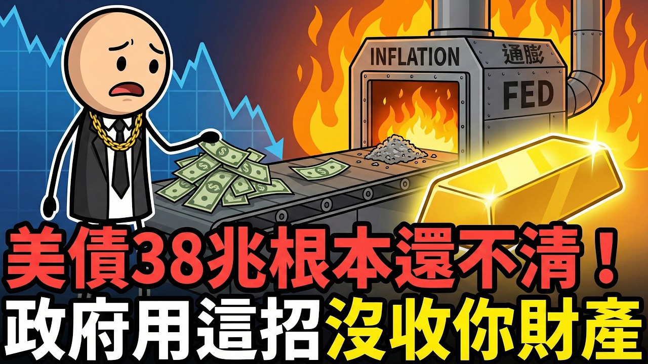 你的存款正在被「合法蒸發」！政府唯一的還債劇本：讓貨幣貶值 50%