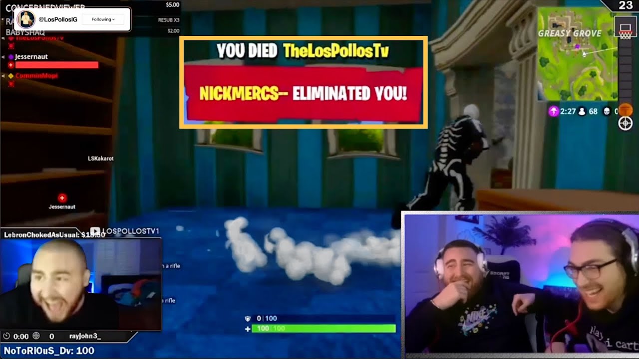 LosPollosTV Reacts To HILARIOUS OLD FORTNITE CLIPS!