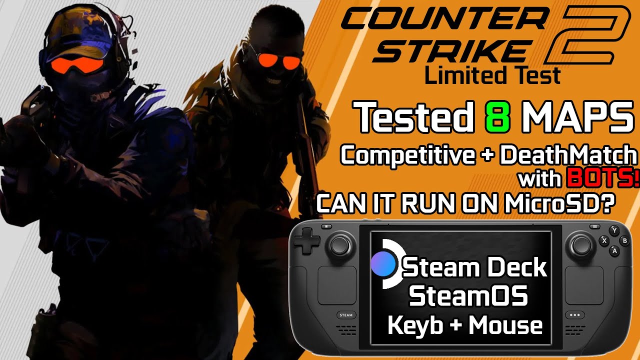 Steam Deck Gameplay - CS:GO Counter Strike Global Offensive - SteamOS 