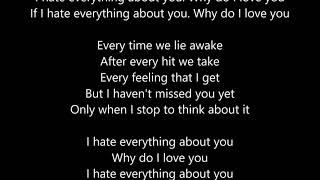 Three Days Grace - I Hate Everything About You - Lyrics Scrolling