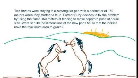 Area Optimization of a Two Section Rectangular Fence