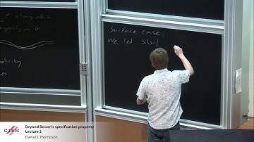 Daniel J. Thompson: Beyond Bowen’s specification property - lecture 2