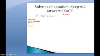 Solving Cubics and Quartics