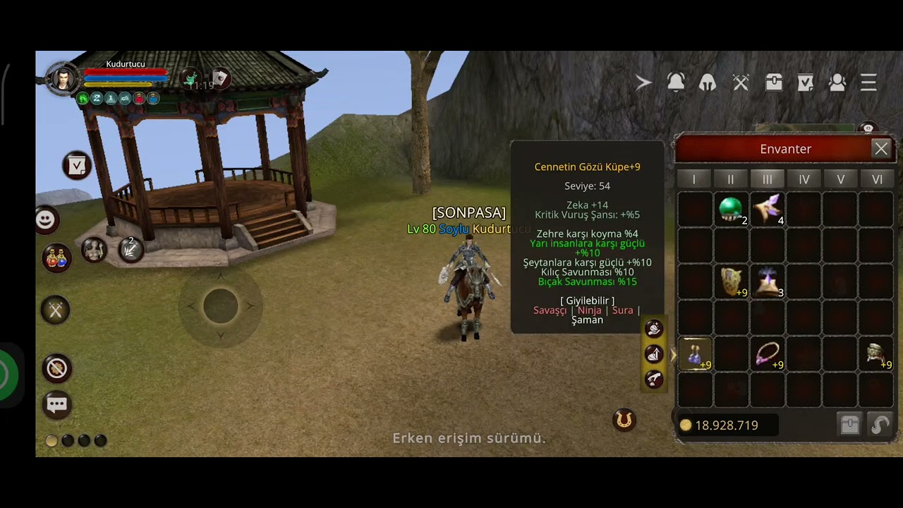 Şaman hesabımız ile ilk defa karşınızdayız!!! Efsun nesnesi ile şamana item yapıyoruz 