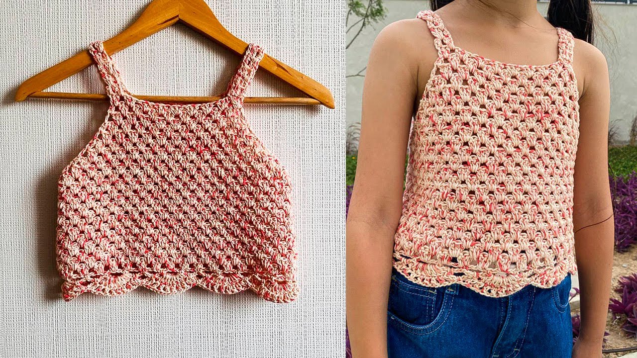TEJI esta linda blusa a crochet para niñas | mira lo hermosa que es‼