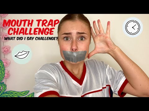 MOUTH TRAP CHALLENGE USING GREY/SILVER DUCT TAPE! (what did I say challenge?)