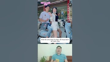 Ông chồng ngại ngùng khi ngồi sau vợ  #giaitri #haihuoc