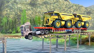 Download Lagu Amazing Moment a Transport Mining Truck Crosses a Broken Bridge MP3 Download Lagu Amazing Moment a Transport Mining Truck Crosses a Broken Bridge MP3