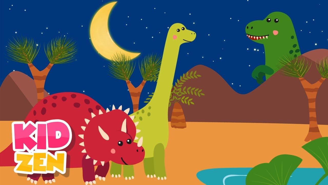 2 Hours of Relaxing Baby Sleep Music Dino Day  Piano Music for Kids and Babies
