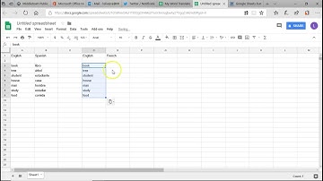 Google Sheet Dictionary Translations