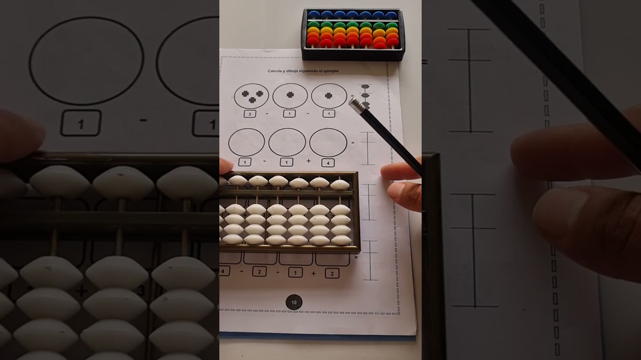 Sumas y restas usando el ábaco japonés (soroban)