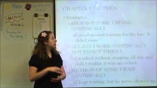American Sign Language 2-Week Seven-Chapter 18 Verb Inflection-Continually