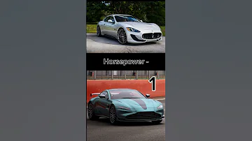 Maserati VS Aston Martin, which wins? #car #edit #vs