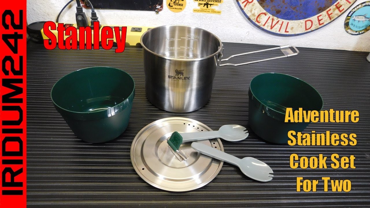 Stanley Adventure All-in-One Two Bowl Camp Cook Set - Stainless Steel 