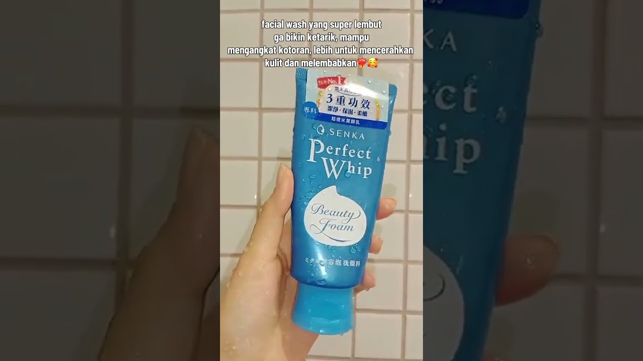 Senka Perfect whip #skincare #nighttimeskincareroutine #skincareroutine