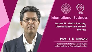Lecture 58: Global Sourcing, Distribution System, Role Of Interest