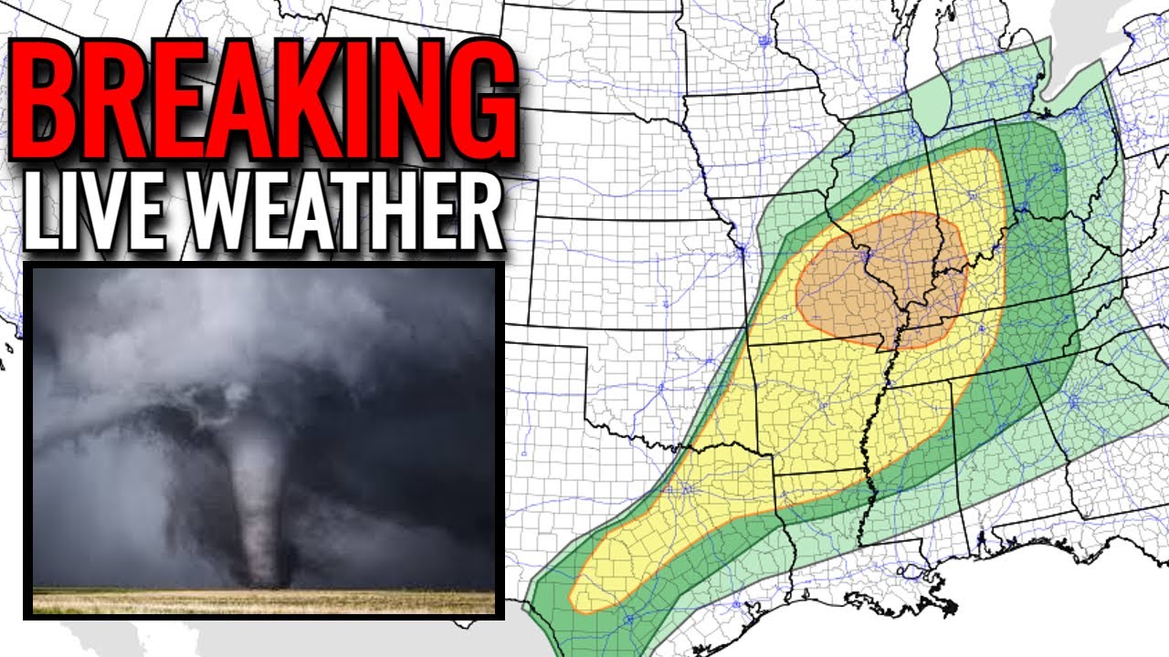 LIVE 🔴 Severe Weather Coverage! ⚠Tornadoes, Hail, and Wind! ⚠ - YouTube