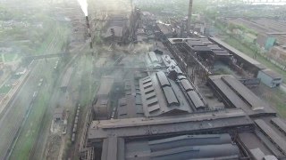 Заводы Днепропетровска с высоты. Ukrainian Industry Dnipropetrovsk.