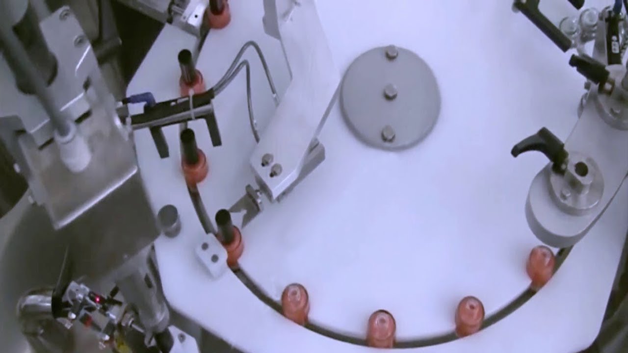 Nails polish bottles filling capping machine with bottles feeding